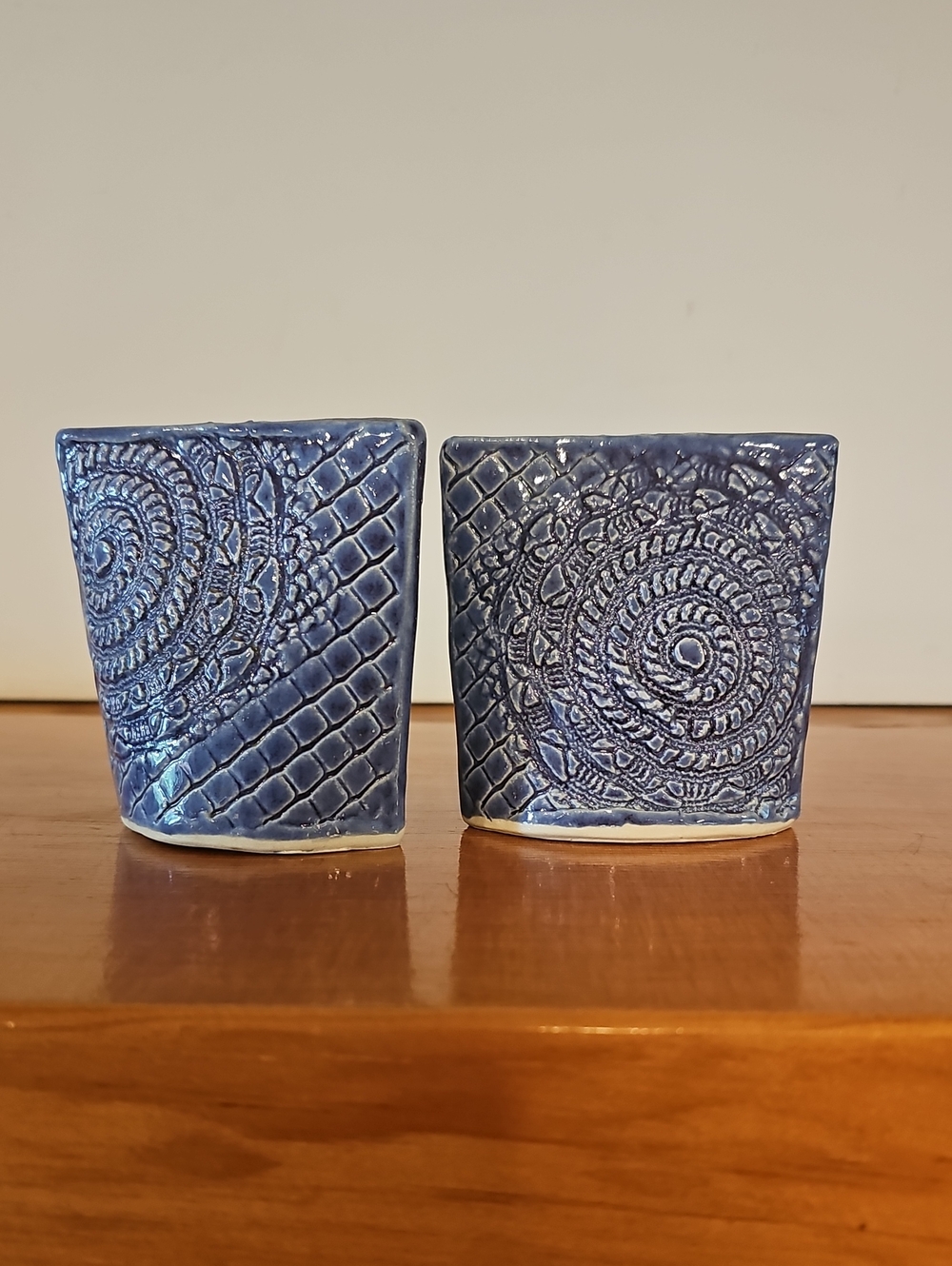 Handcrafted Ceramic Salt And Pepper Shakers -  Pair